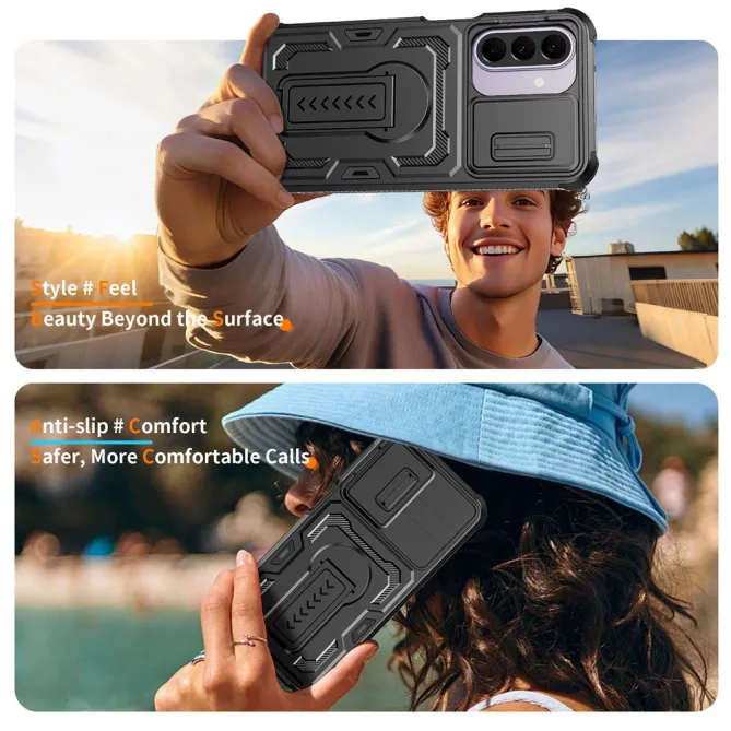 Coque Samsung Galaxy A27 Antichoc Volet Caméra et Béquille Verticale