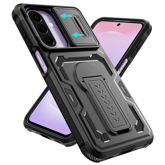 Coque Samsung Galaxy A27 Antichoc Volet Caméra et Béquille Verticale