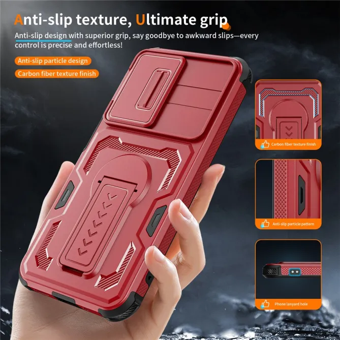 Coque Samsung Galaxy A27 Antichoc Volet Caméra et Béquille Verticale