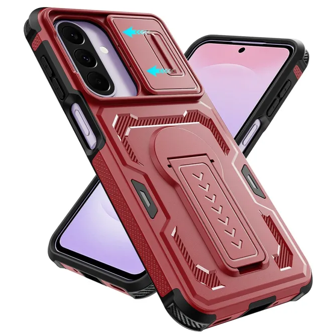 Coque Samsung Galaxy A27 Antichoc Volet Caméra et Béquille Verticale