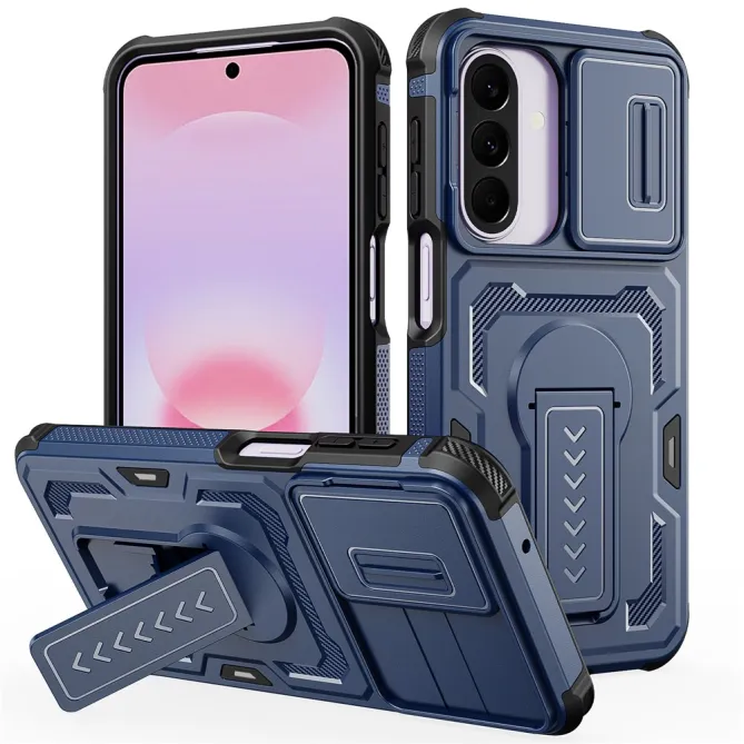 Coque Samsung Galaxy A27 Antichoc Volet Caméra et Béquille Verticale