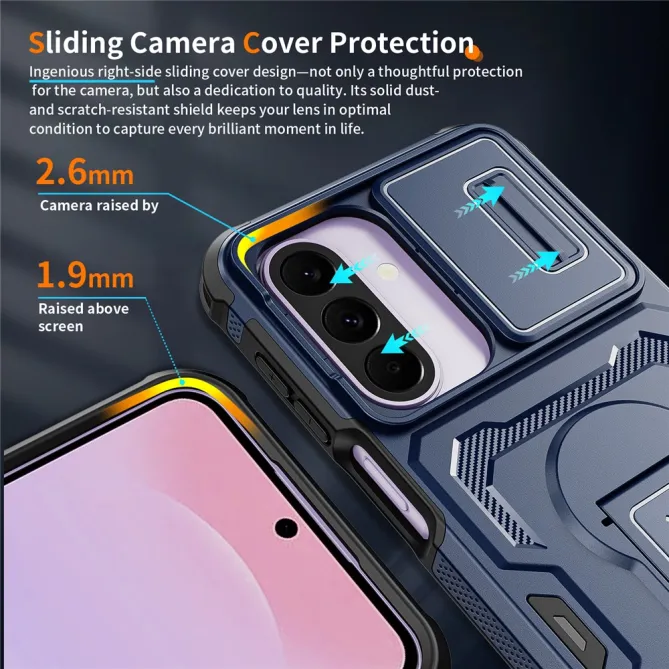 Coque Samsung Galaxy A27 Antichoc Volet Caméra et Béquille Verticale