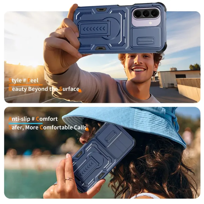 Coque Samsung Galaxy A27 Antichoc Volet Caméra et Béquille Verticale