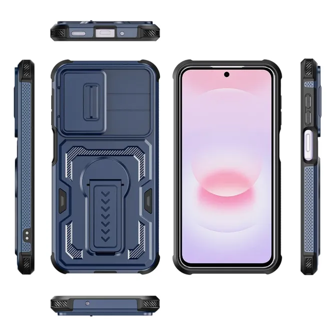 Coque Samsung Galaxy A27 Antichoc Volet Caméra et Béquille Verticale