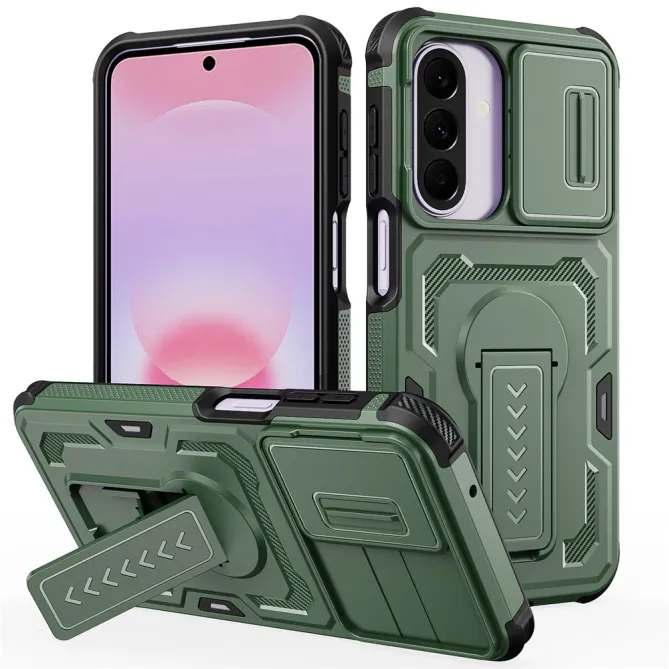 Coque Samsung Galaxy A27 Antichoc Volet Caméra et Béquille Verticale