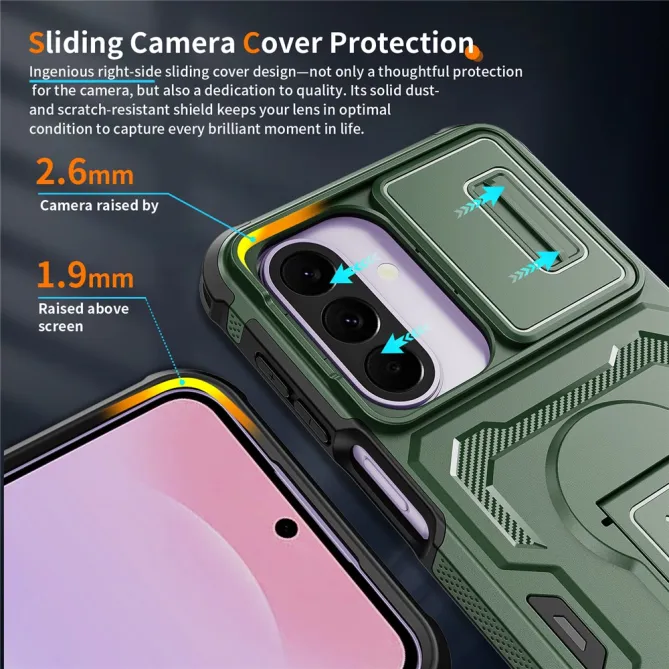 Coque Samsung Galaxy A27 Antichoc Volet Caméra et Béquille Verticale