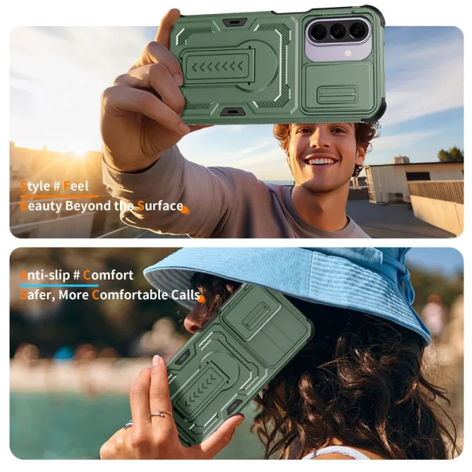 Coque Samsung Galaxy A27 Antichoc Volet Caméra et Béquille Verticale