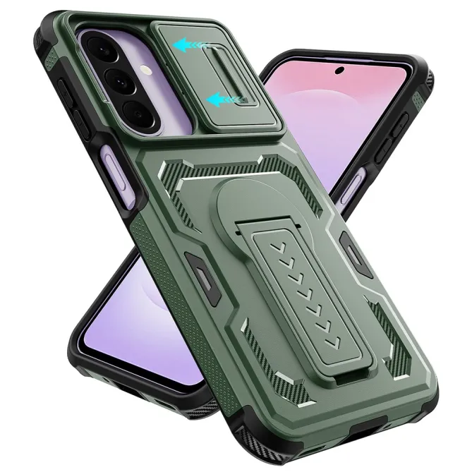 Coque Samsung Galaxy A27 Antichoc Volet Caméra et Béquille Verticale