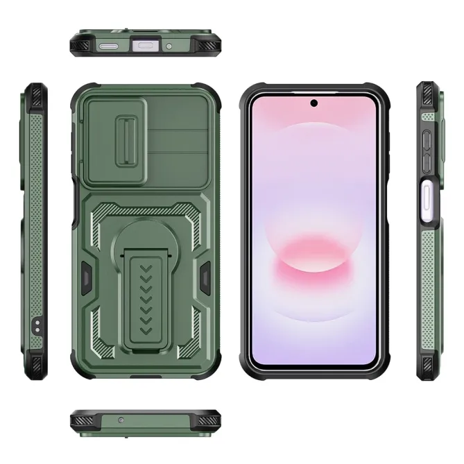 Coque Samsung Galaxy A27 Antichoc Volet Caméra et Béquille Verticale
