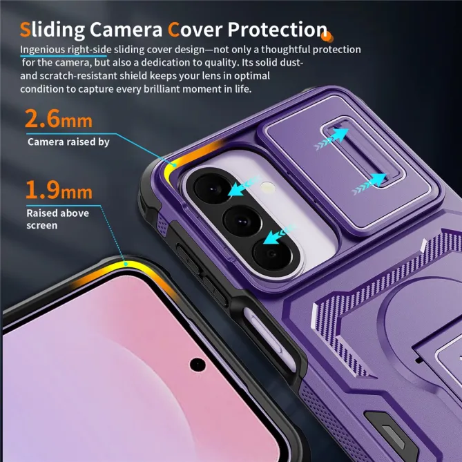 Coque Samsung Galaxy A27 Antichoc Volet Caméra et Béquille Verticale