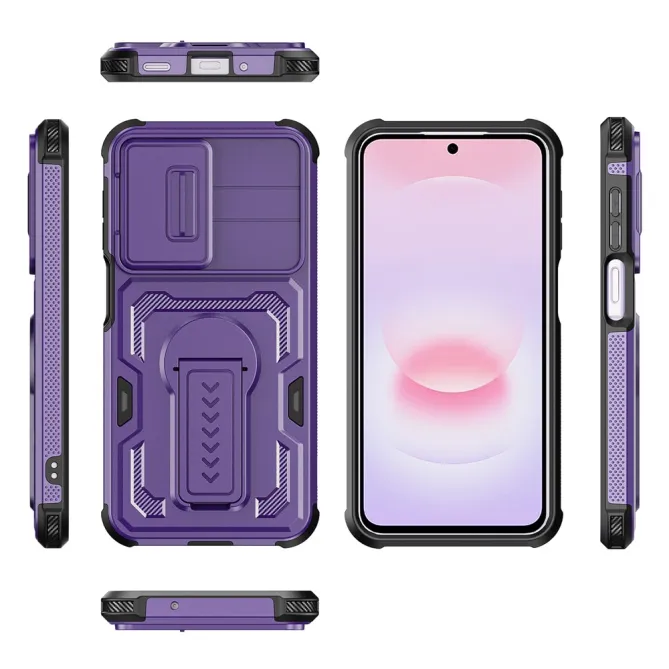 Coque Samsung Galaxy A27 Antichoc Volet Caméra et Béquille Verticale