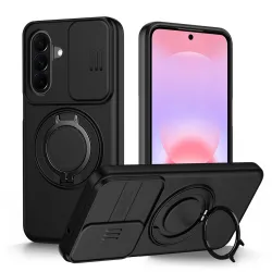 Coque Samsung Galaxy A27 Magnétique Anneau et Volet Caméra Finition Mate