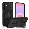 Coque Samsung Galaxy A27 Magnétique Anneau et Volet Caméra Finition Mate