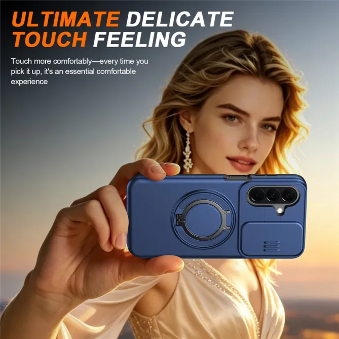 Coque Samsung Galaxy A27 Magnétique Anneau et Volet Caméra Finition Mate