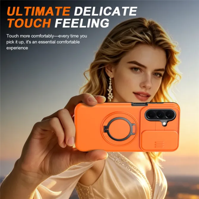 Coque Samsung Galaxy A27 Magnétique Anneau et Volet Caméra Finition Mate