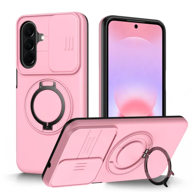 Coque Samsung Galaxy A27 Magnétique Anneau et Volet Caméra Finition Mate