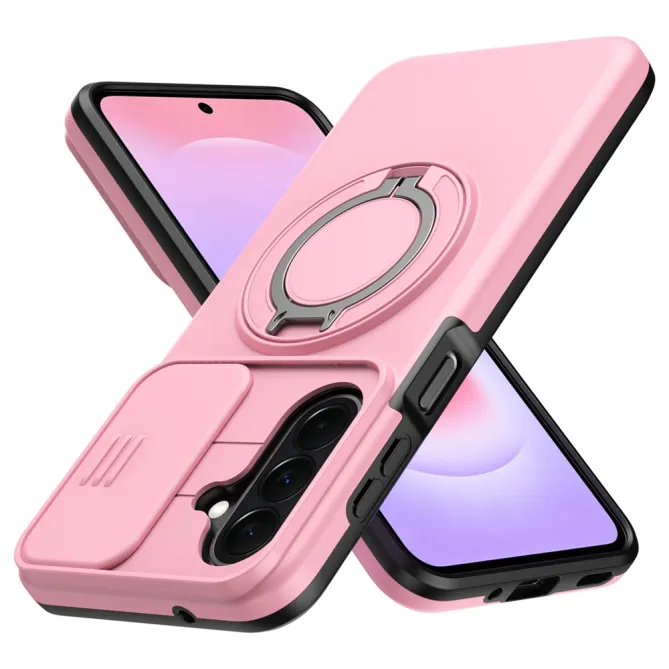 Coque Samsung Galaxy A27 Magnétique Anneau et Volet Caméra Finition Mate