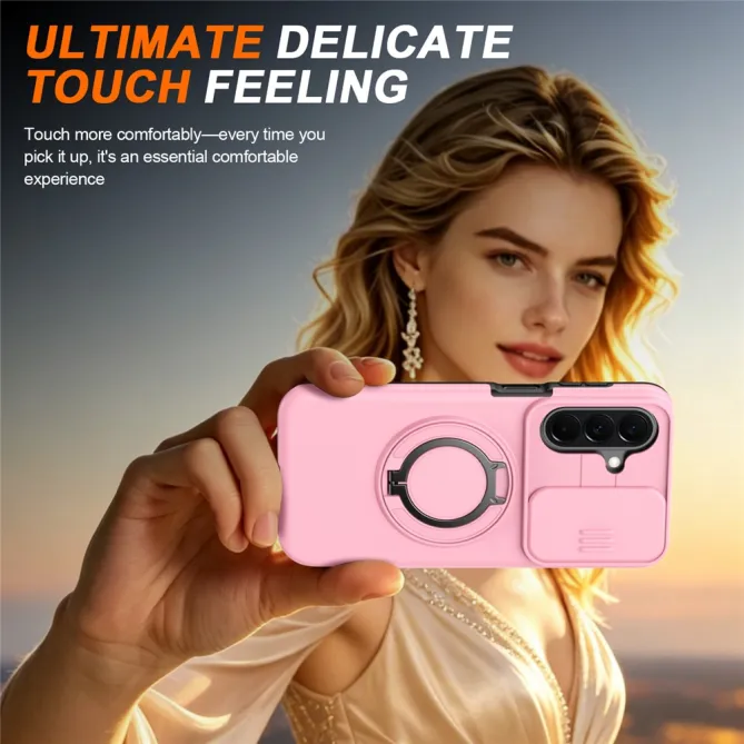 Coque Samsung Galaxy A27 Magnétique Anneau et Volet Caméra Finition Mate