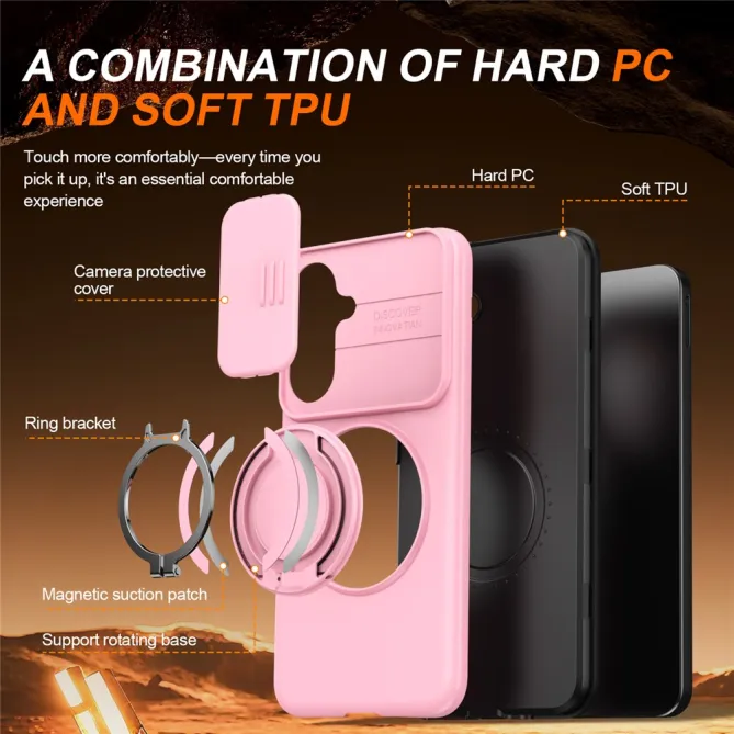 Coque Samsung Galaxy A27 Magnétique Anneau et Volet Caméra Finition Mate