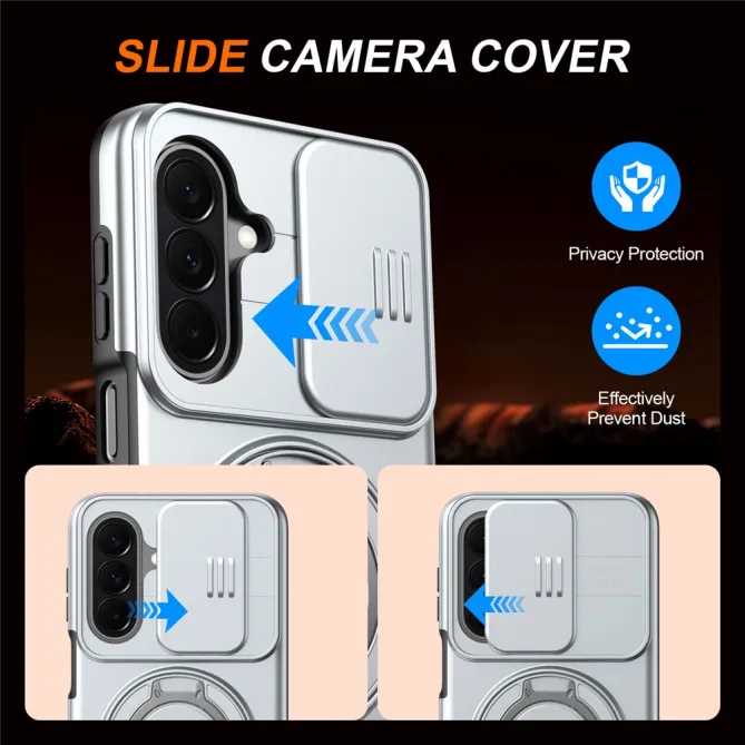 Coque Samsung Galaxy A27 Magnétique Anneau et Volet Caméra Finition Mate