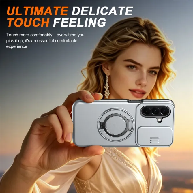 Coque Samsung Galaxy A27 Magnétique Anneau et Volet Caméra Finition Mate