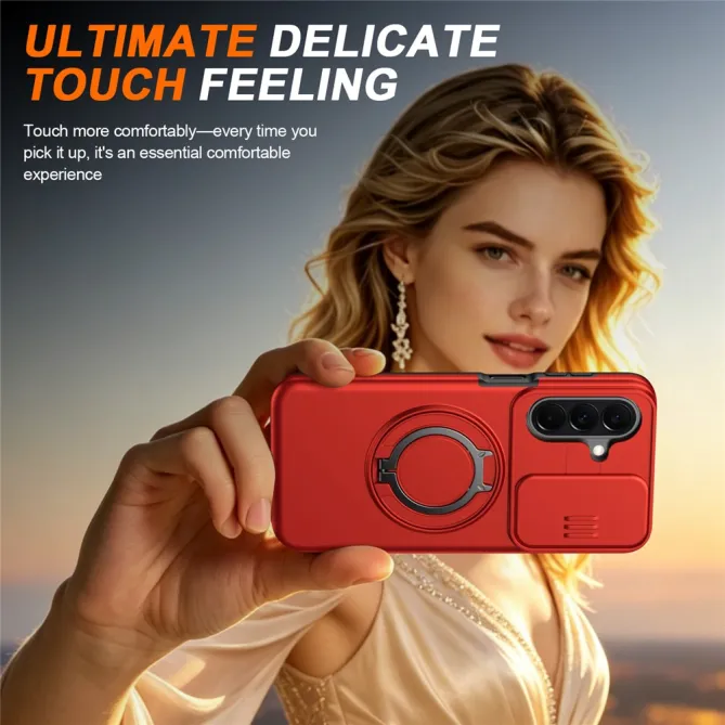 Coque Samsung Galaxy A27 Magnétique Anneau et Volet Caméra Finition Mate