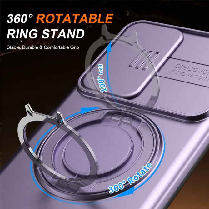 Coque Samsung Galaxy A27 Magnétique Anneau et Volet Caméra Finition Mate