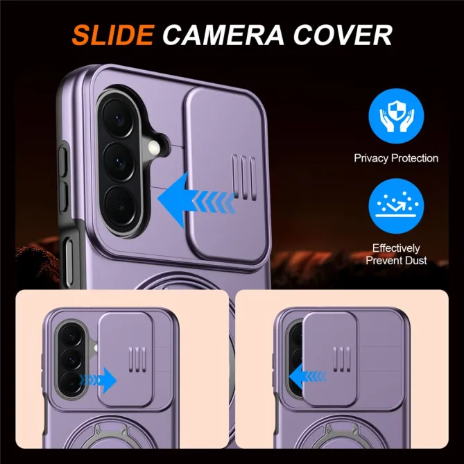 Coque Samsung Galaxy A27 Magnétique Anneau et Volet Caméra Finition Mate