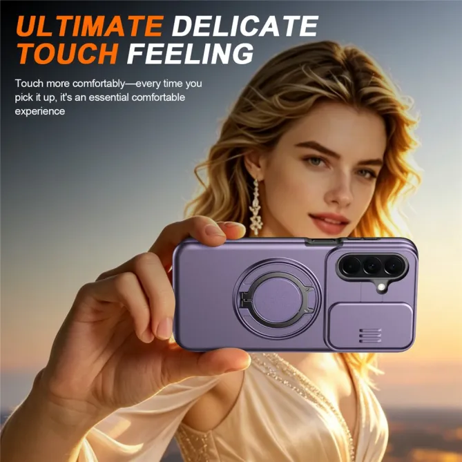 Coque Samsung Galaxy A27 Magnétique Anneau et Volet Caméra Finition Mate