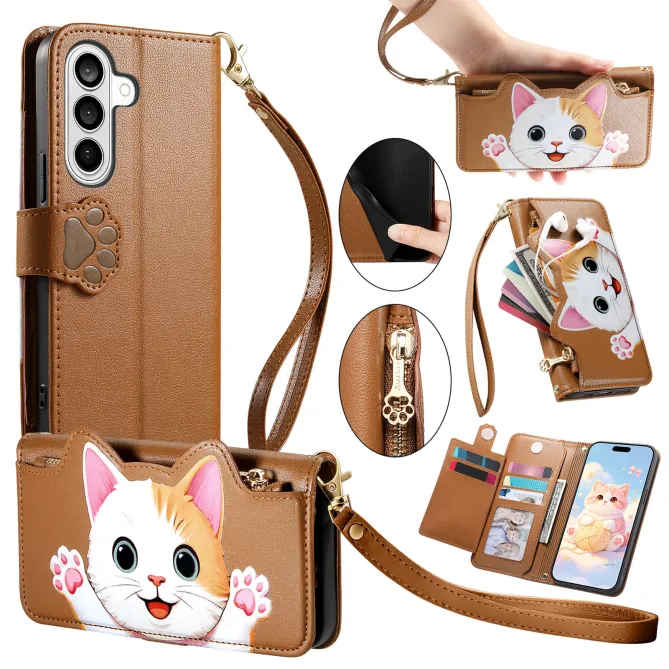 Housse Samsung Galaxy A27 Chaton Espiègle Zippée