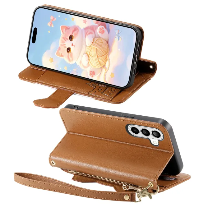 Housse Samsung Galaxy A27 Chaton Espiègle Zippée