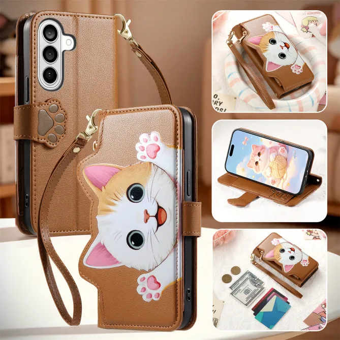 Housse Samsung Galaxy A27 Chaton Espiègle Zippée