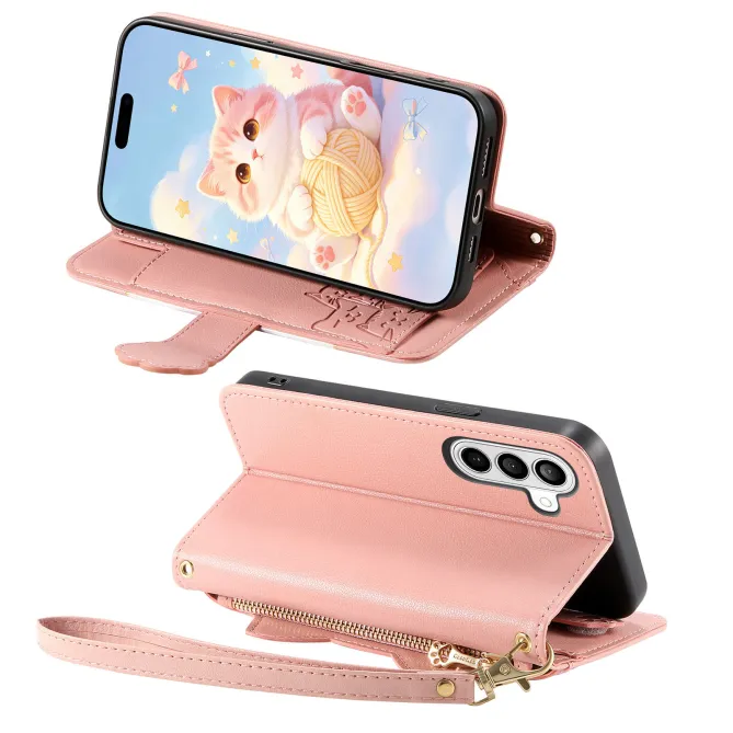 Housse Samsung Galaxy A27 Chaton Espiègle Zippée