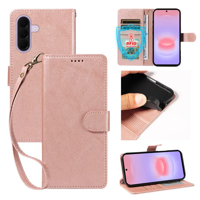 Housse Samsung Galaxy A27 RFID et Dragonne