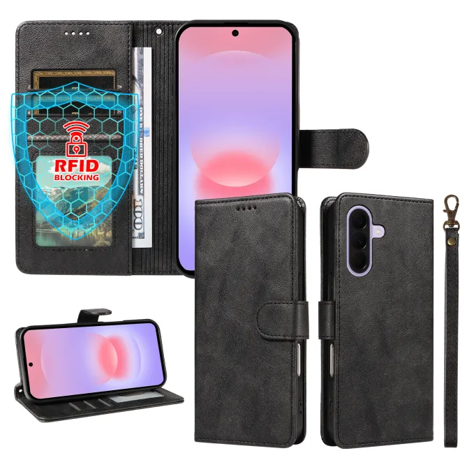 Housse Samsung Galaxy A27 RFID et Dragonne