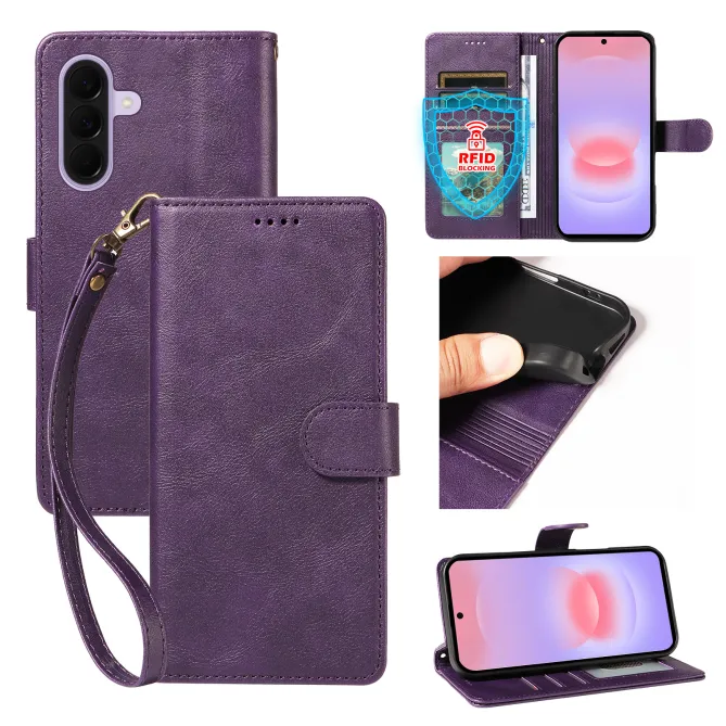 Housse Samsung Galaxy A27 RFID et Dragonne