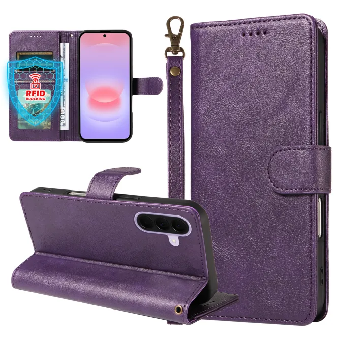Housse Samsung Galaxy A27 RFID et Dragonne