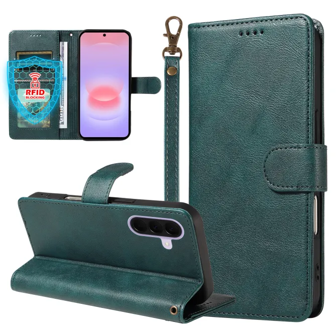 Housse Samsung Galaxy A27 RFID et Dragonne