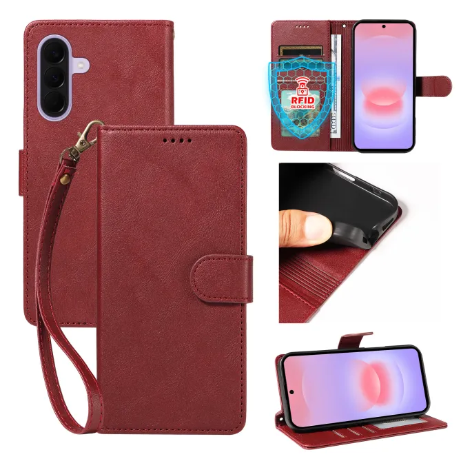 Housse Samsung Galaxy A27 RFID et Dragonne