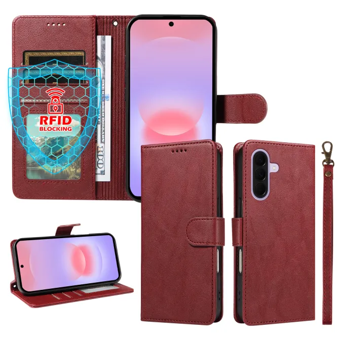 Housse Samsung Galaxy A27 RFID et Dragonne