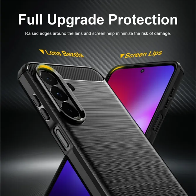 Coque Samsung Galaxy A27 Effet Brossé Carbone