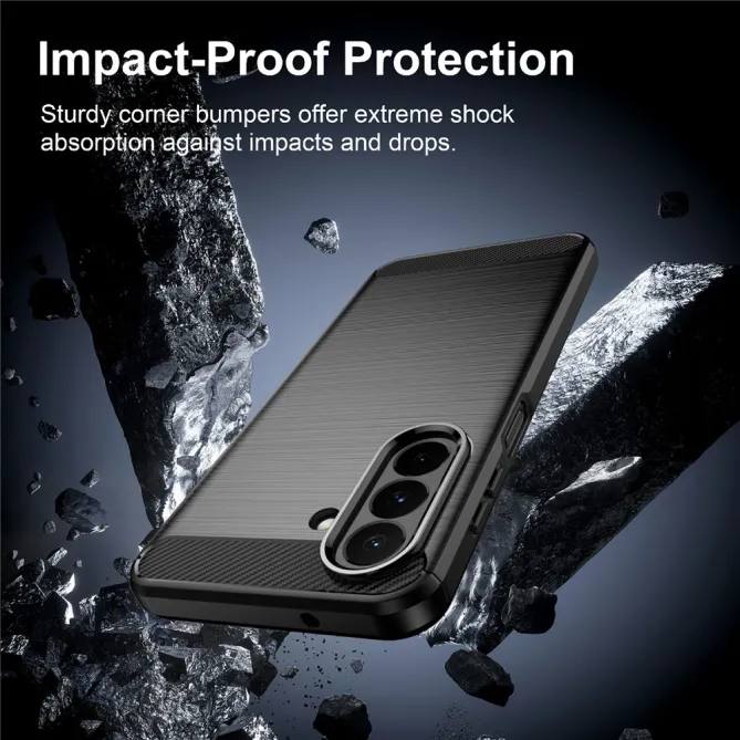 Coque Samsung Galaxy A27 Effet Brossé Carbone