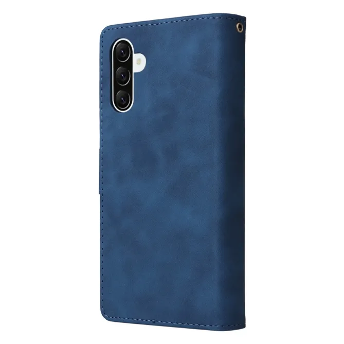 Housse Samsung Galaxy A27 Portefeuille Zippé Multi-Cartes avec Dragonne