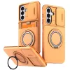 Coque Samsung Galaxy A27 Cache Caméra Anneau et Rangement Cartes