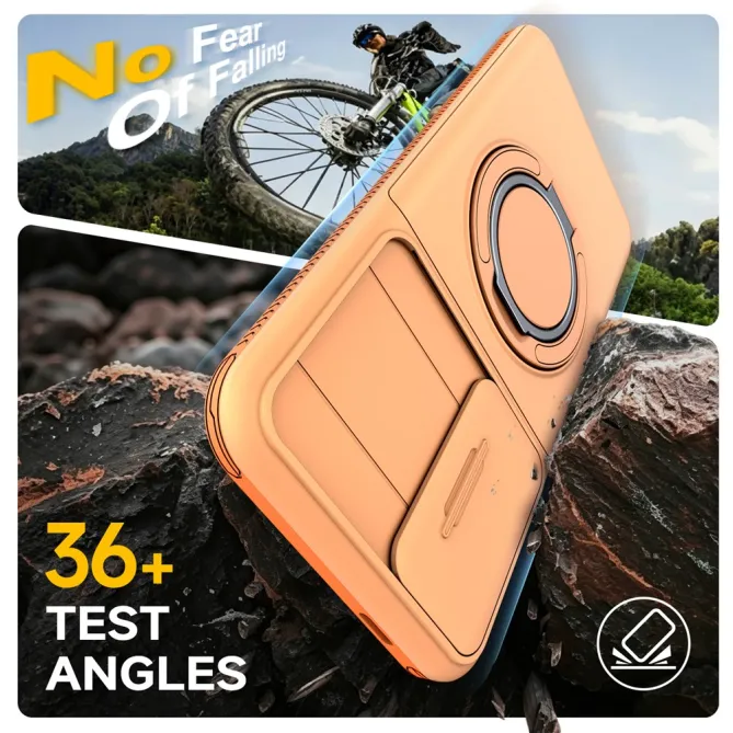 Coque Samsung Galaxy A27 Cache Caméra Anneau et Rangement Cartes