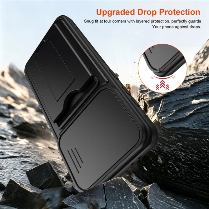 Coque Samsung Galaxy A27 Cache Caméra Béquille et Porte-Cartes