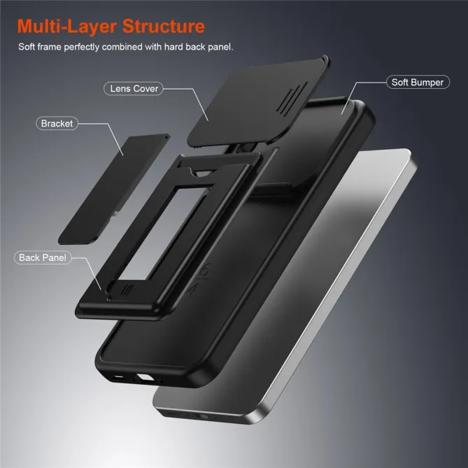 Coque Samsung Galaxy A27 Cache Caméra Béquille et Porte-Cartes