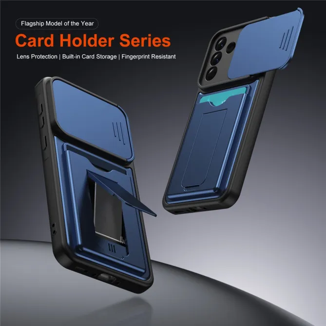 Coque Samsung Galaxy A27 Cache Caméra Béquille et Porte-Cartes