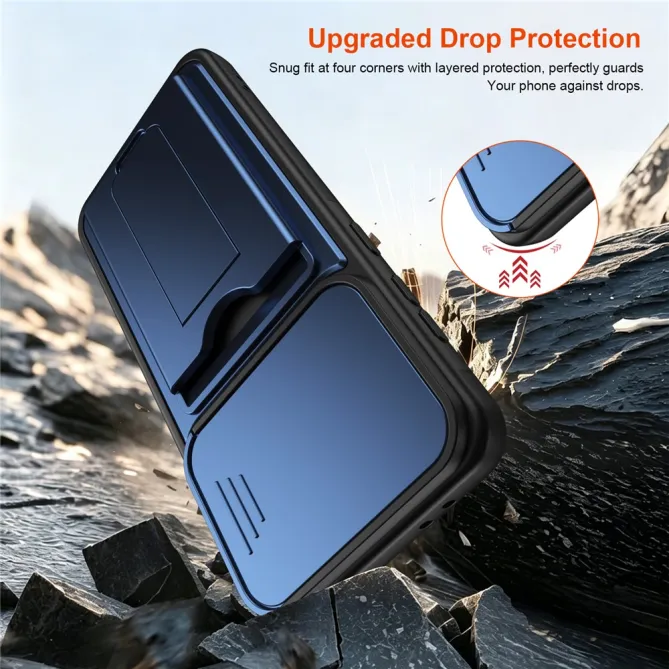 Coque Samsung Galaxy A27 Cache Caméra Béquille et Porte-Cartes