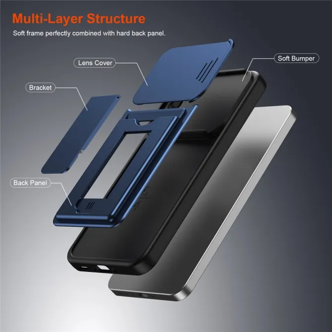 Coque Samsung Galaxy A27 Cache Caméra Béquille et Porte-Cartes
